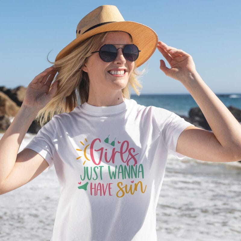 tricou girls just wanna have sun