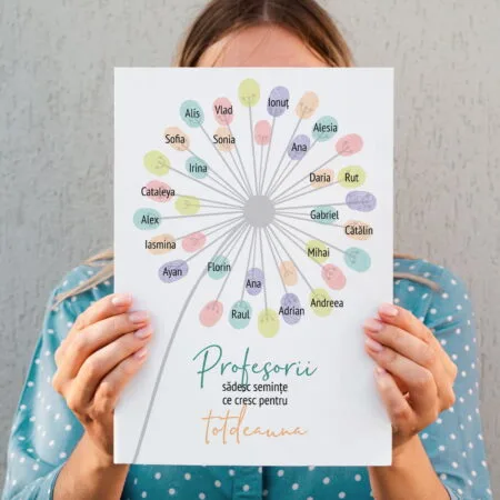 tablou canvas cadou "profesorii sădesc"
