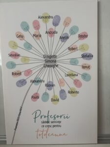 tablou canvas personalizat profesorii sădesc