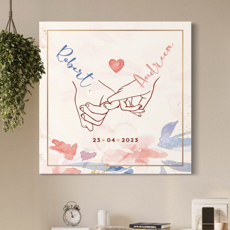 tablou canvas personalizat "Ține-mă de mână"