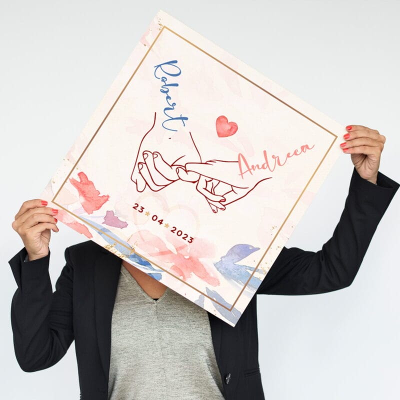 tablou canvas personalizat "Ține-mă de mână"