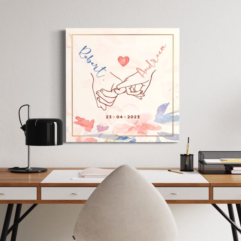 tablou canvas personalizat "Ține-mă de mână"