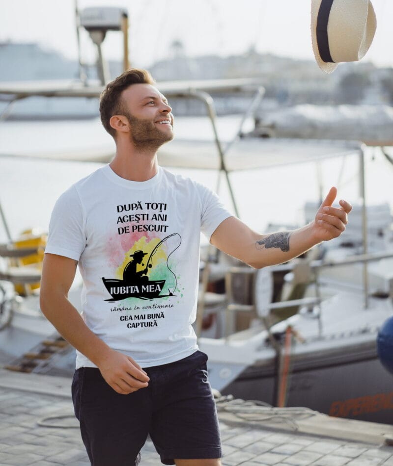 tricou personalizat captură pescar
