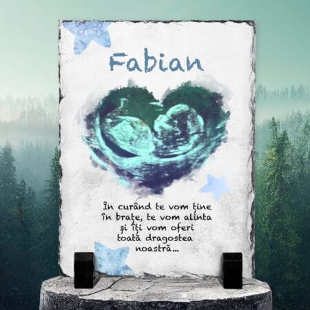 ardezie personalizată ecografie dragostea noastră