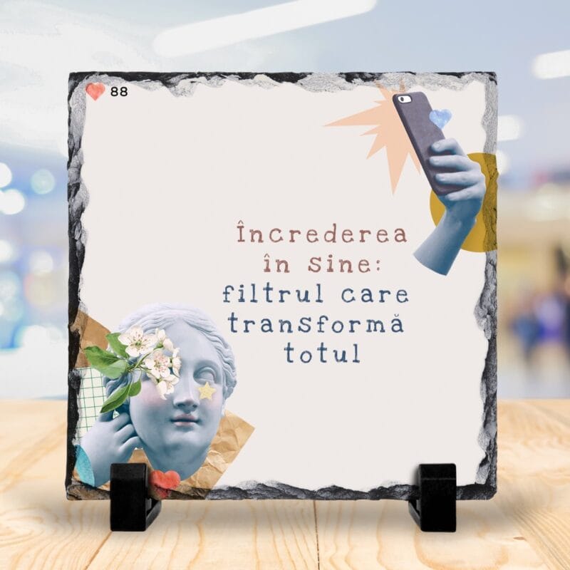 ardezie cu citate în stil neo-renascentist