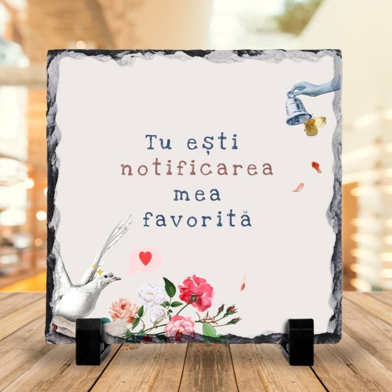 ardezie cu citate în stil neo-renascentist