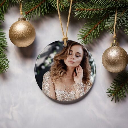 ornament ceramic cu fotografia ta