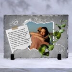 placă de ardezie personalizată cu poză - esența vieții