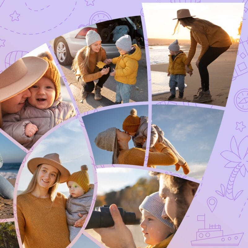 tablou canvas colaj - amintiri din vacanță