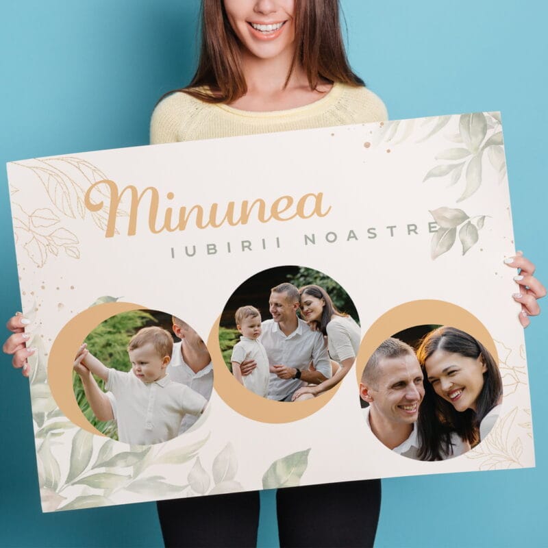tablou canvas personalizat minunea iubirii noastre