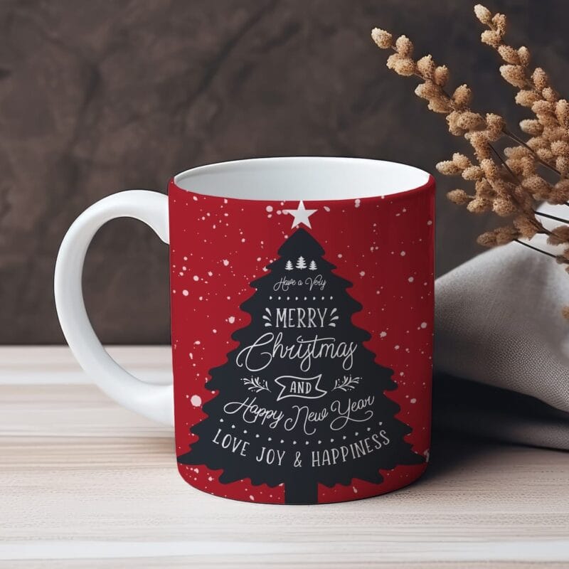 cană personalizată cu poze și nume cadou de crăciun