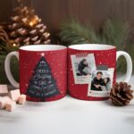 cană personalizată cu poze și nume cadou de crăciun