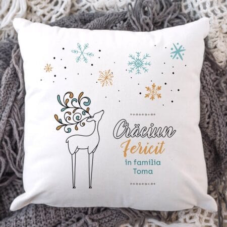 pernă decorativă personalizată pentru crăciun