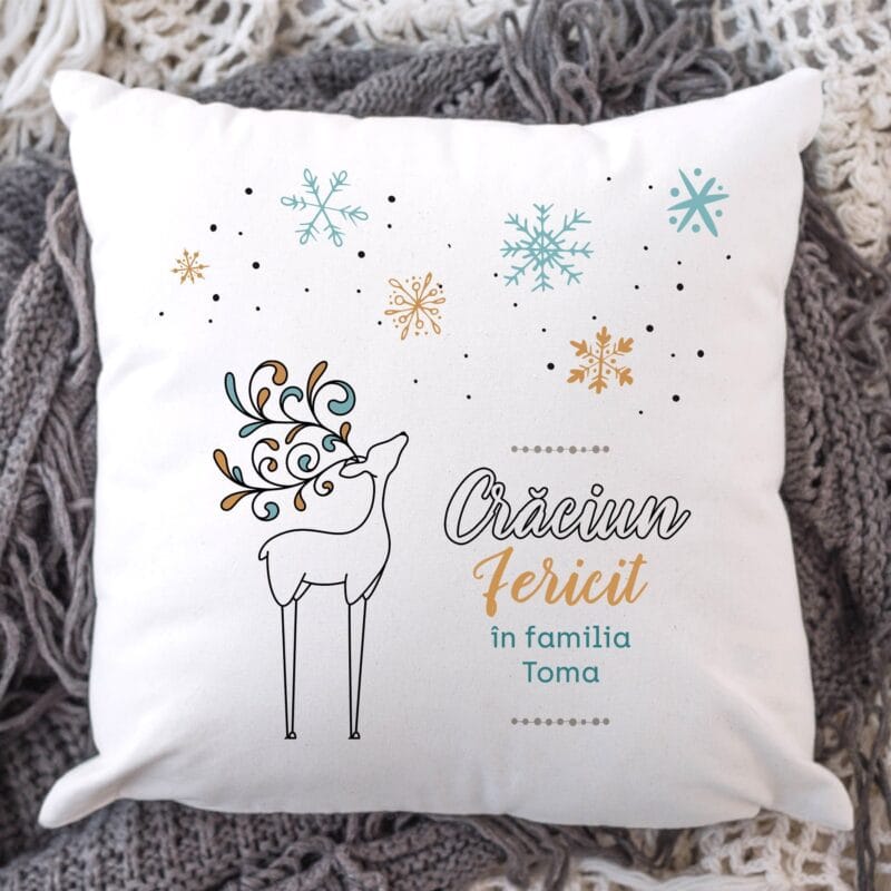 pernă decorativă personalizată pentru crăciun