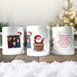 cană de crăciun cu moșul personalizată cu poză și urare