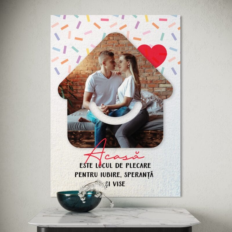 tablou canvas personalizat pentru casă nouă