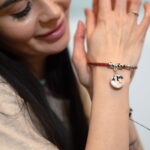 brățară personalizată din piele cu pandativ