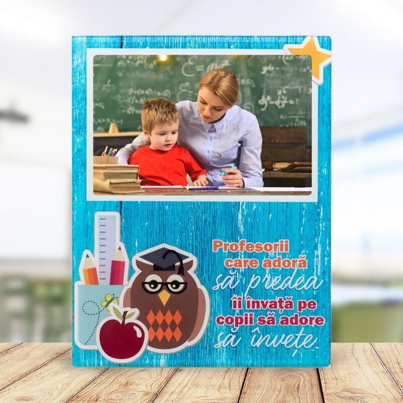 ramă foto din sticlă profesorii care adoră