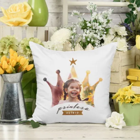 pernă personalizată pentru prințese
