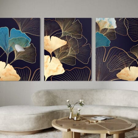 set tablouri canvas decorative ginkgo biloba