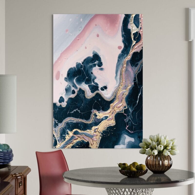 tablou canvas decorativ abstract rafinat marmură