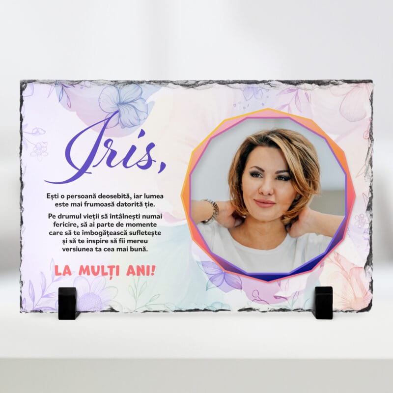 ardezie personalizată pentru iris