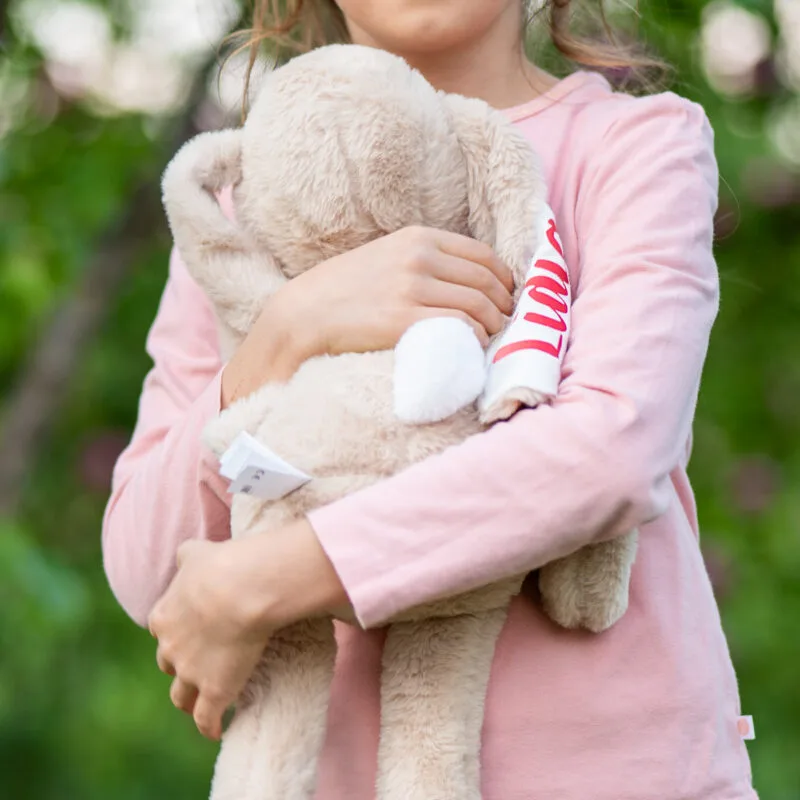 iepuraș de pluș personalizat cu nume