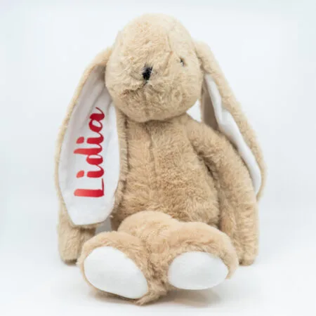 iepuraș de pluș personalizat cu nume