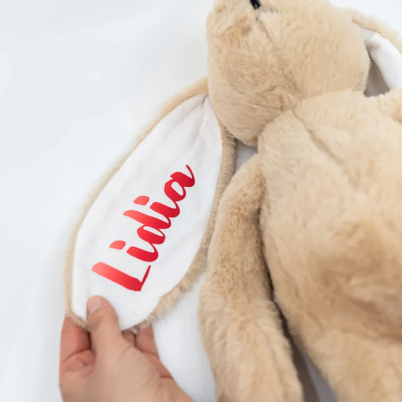 iepuraș de pluș personalizat cu nume