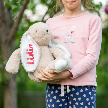 iepuraș de pluș personalizat cu nume