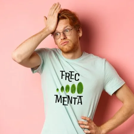 tricou personalizat frec menta