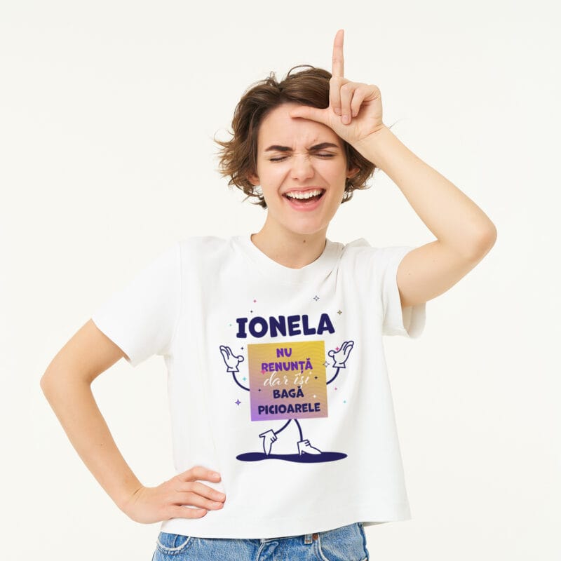 tricou personalizat Îmi bag picioarele