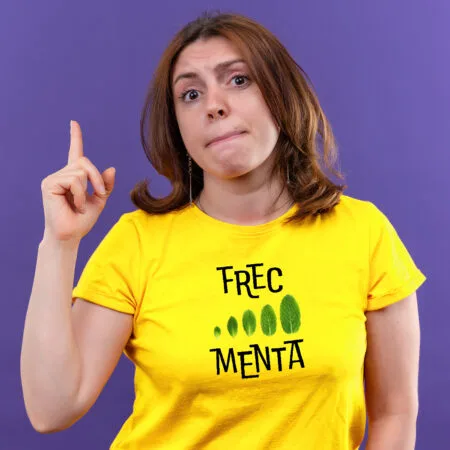 tricou personalizat frec menta