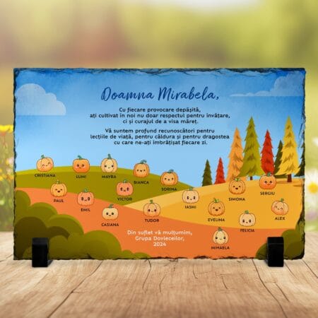 ardezie cadou Învățătoare sau educatoare grupa dovleceilor