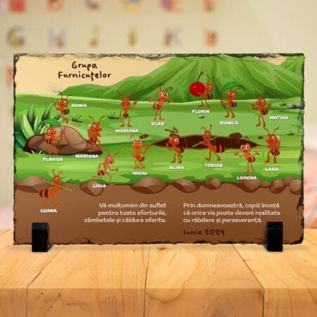 ardezie cadou Învățătoare sau educatoare grupa furnicutelor