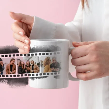 cană personalizată cu poze peliculă film