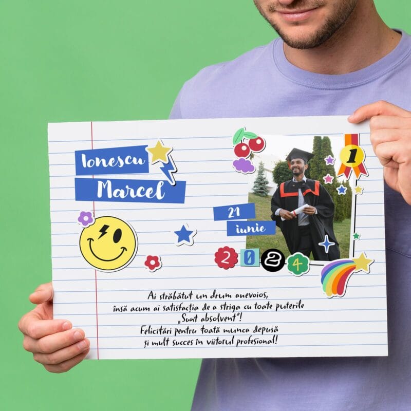 tablou canvas personalizat pentru absolvent