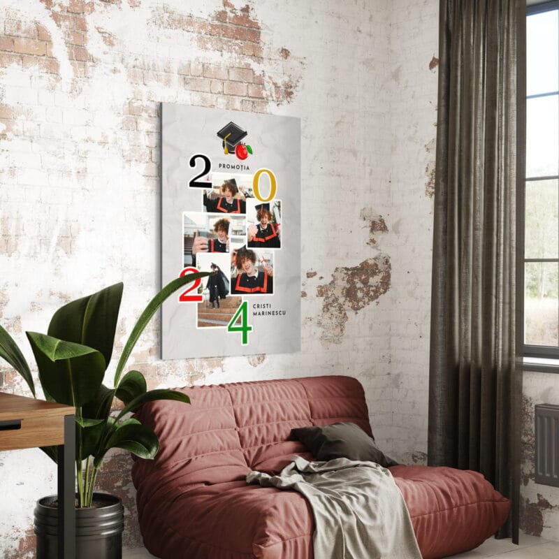 tablou canvas personalizat colajul absolventului