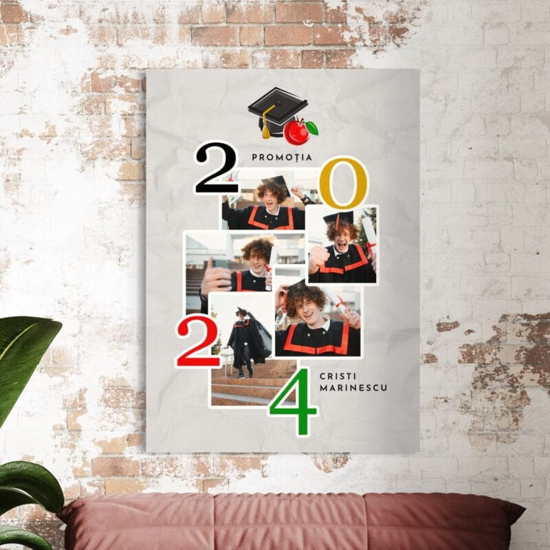 tablou canvas personalizat colajul absolventului