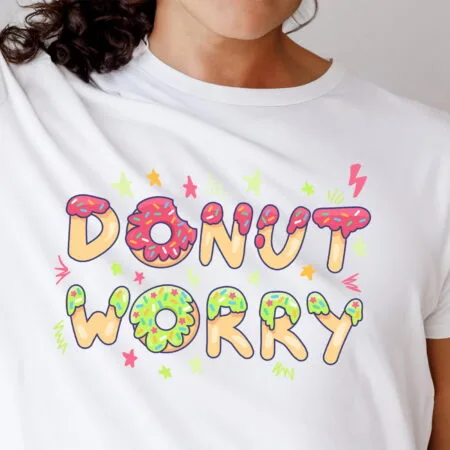 tricou personalizat donut worry