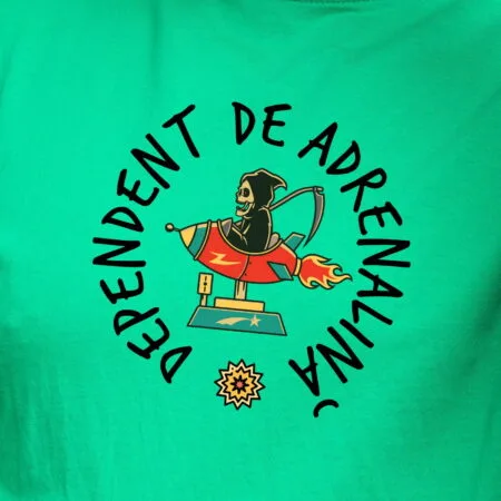 tricou personalizat dependent de adrenalină