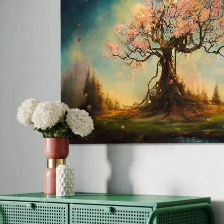 tablou canvas decorativ copacul dorințelor