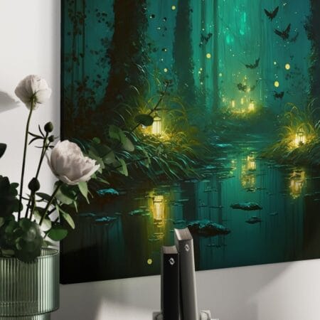 tablou canvas decorativ pădurea fermecată