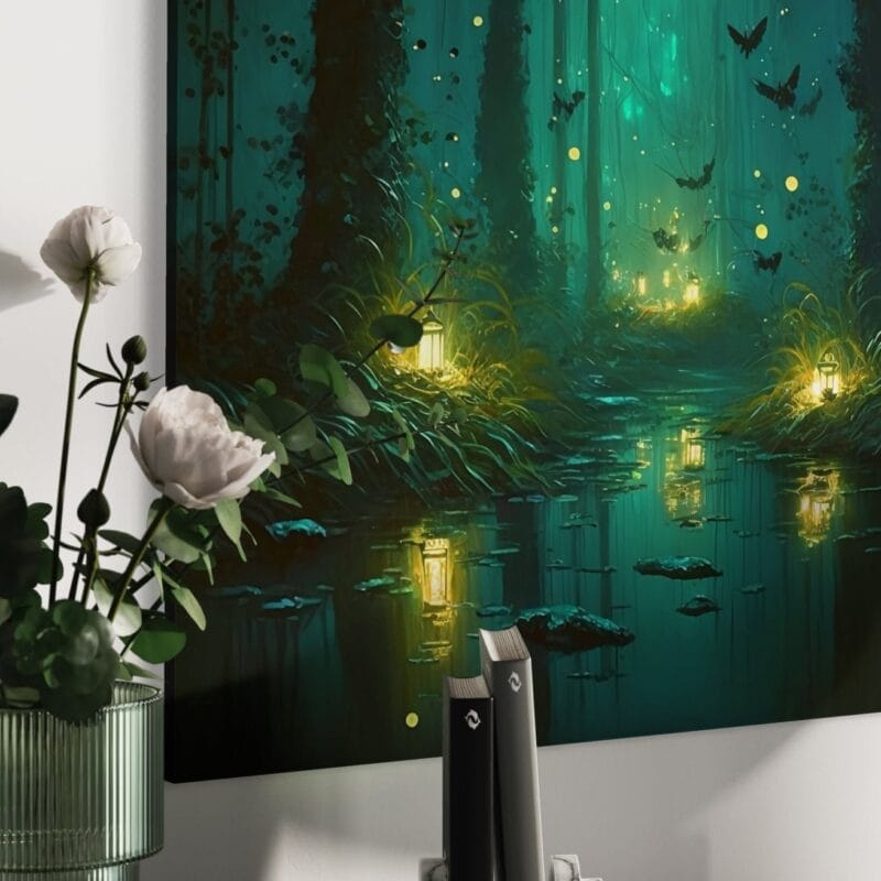 tablou canvas decorativ pădurea fermecată