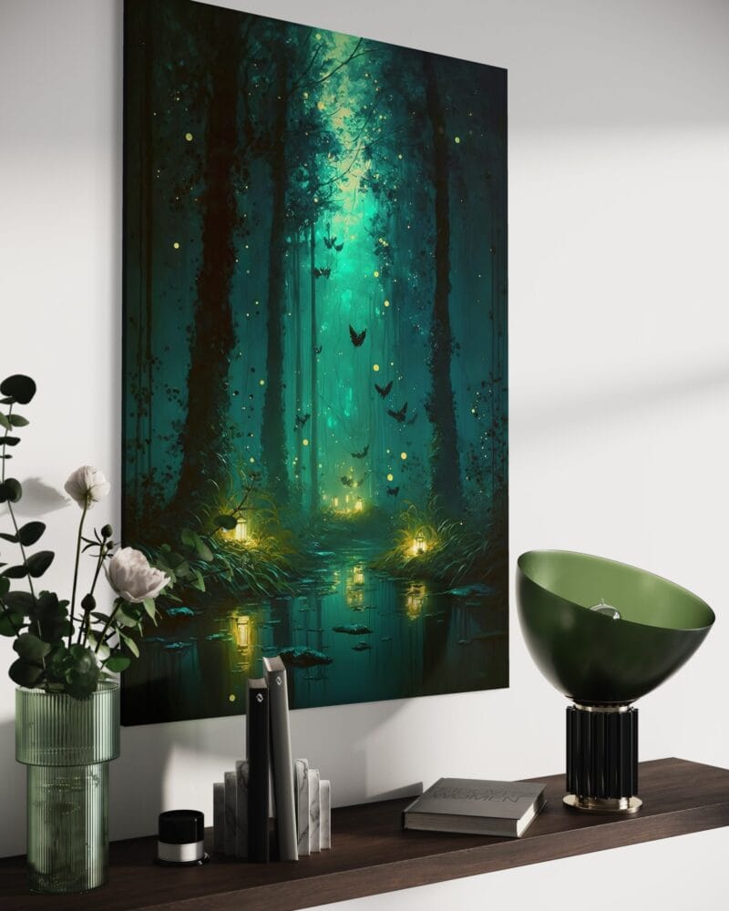 tablou canvas decorativ pădurea fermecată