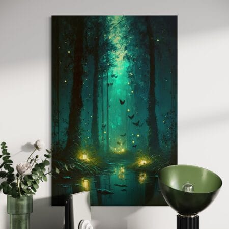 tablou canvas decorativ pădurea fermecată