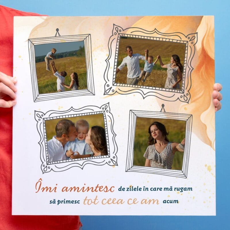 tablou canvas personalizat îmi amintesc