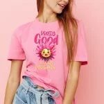 tricou imprimat pretty good at bad decisions