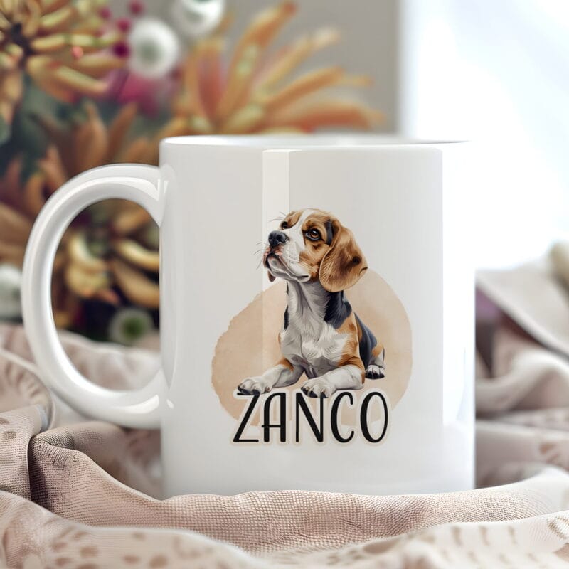 cană personalizată cu câinele preferat