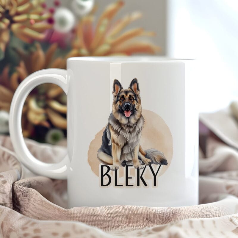 cană personalizată cu câinele preferat